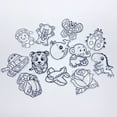 thumbnail image 5 of Plantilla de pintura plástica de dibujos animados, colgante de pintura para hornear, molde de graffiti educativo DIY, hoja de plástico transparente PS, 5 of 5