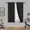 BLACK, variant on Light Blue R64 1 panel solid lined foam backing blackout window curtain treatment drape rod pocket matte smooth fabric 37"wide x63"long