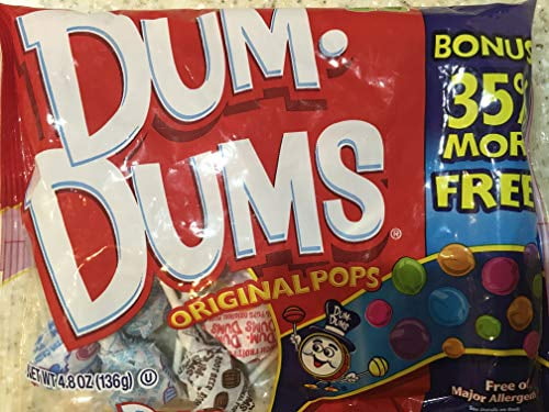 (1) 4.8 Oz Bag Dum Dums Original Pops