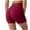 Wine, variant on Lenpel Workout Shorts for Women Seamless High Waisted Scrunch Butt Lifting Yoga Gym Shorts Booty Biker Shorts