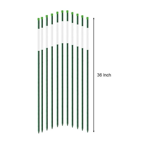 Driveway Marker Lights FiberMarker Driveway Reflective snow Markers 36-Inch Dark Green 20-Pack 5/16-Inch Dia Snow Poles Snow Markers ()