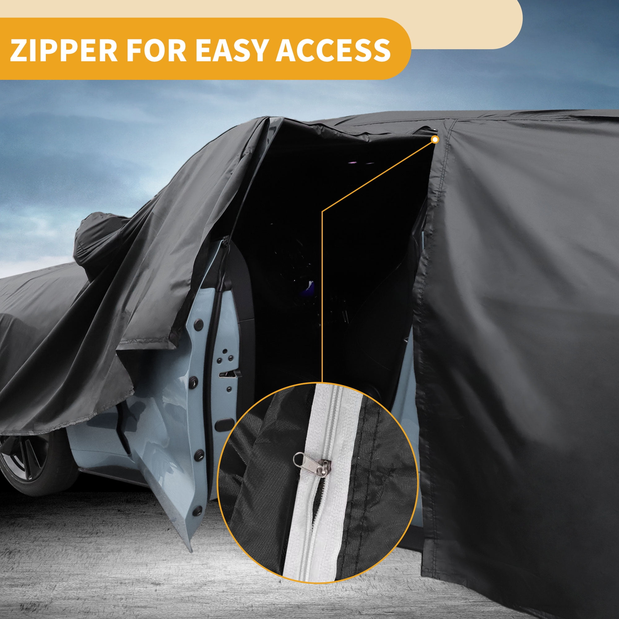 Unique Bargains Durable Waterproof Car Cover Black ["for Subaru Crosstrek"]