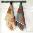 thumbnail image 1 of Juego de toallas de baño altamente absorbentes de algodón, 2 piezas -34*74cm-hoja de ginkgo- Toalla absorbente suave con estampado floral de hojas para baño, 1 of 5