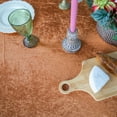 thumbnail image 4 of Velvet Tablecloth 90"X156" Rectangular Table Cover Seamless Terracotta for Weddings, Season Decor, Holiday Celebration, Birthday Party, and Ballroom Gala, 4 of 5
