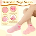 thumbnail image 3 of Bocaoying 8 Pairs Pilates Socks for Women, Yoga Socks with Grips for Barefoot Workout, Women Size 6-9, Non Skid Barre & Hospital Ankle Socks, 3 of 7