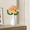 thumbnail image 3 of Artificial Hydrangea Bouquet, Realistic Fake Flowers for Wedding Home Decor, Low Maintenance Plastic Stems with 5 Colors, Allergy-Friendly, 18x7 Inch, 3 of 5