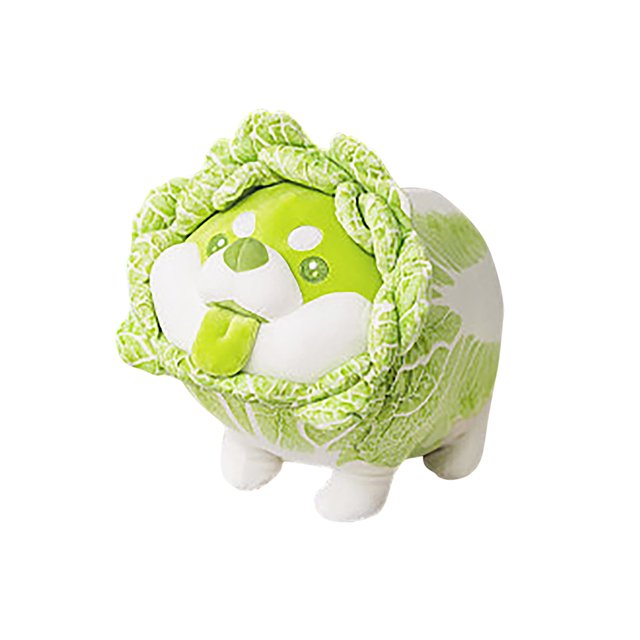 Coussin Poupée Chien Chou Légume PVCS Cadeau d'Anniversaire Fille Lit Poupée Poupée Qui Dort 45 cm