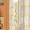 thumbnail image 5 of Clearance Hangs under $5,Top Glass Double Rings Moon For Car Chandelier Garden Window Hanging Ornament Rainbow Maker Colorful Home Decor Housewarming Gifts, 5 of 8