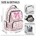 thumbnail image 7 of Yspwyqan Kids School Backpack Girls, Pink Leopard Print Bow Girls Backpack for School 600D Multi-Pocket, Large Capacity Casual Daypack for Travel Hiking Middle School, 7 of 7