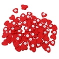 thumbnail image 1 of Rongfmy Lot de 100 Cœurs Rouges en Bois Adhésifs avec Ruban pour Décoration de Mariage Bricolage, 1 of 6