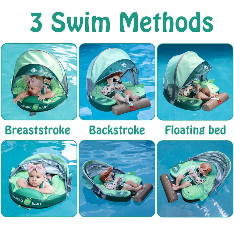 Amazon Heccei Baby Swim Float HECCEI Mambobaby Float With Canopy