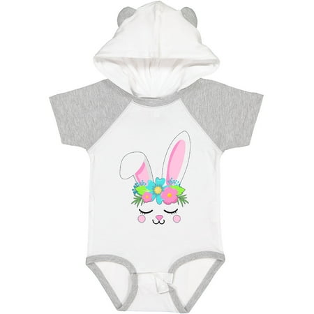

Inktastic Floral Easter Bunny Face Gift Baby Boy or Baby Girl Bodysuit
