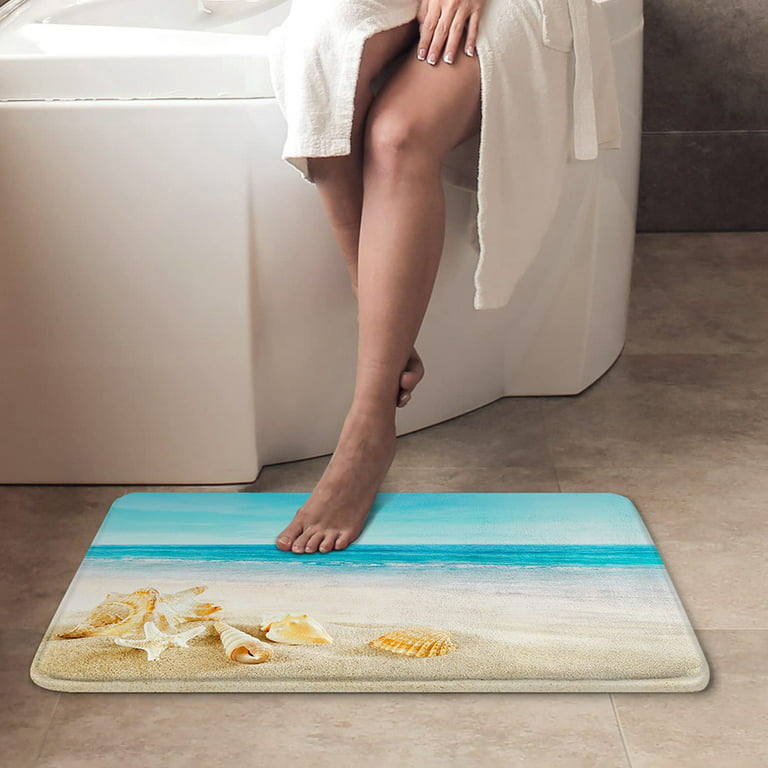 Bathroom Rug, Soft Non-Slip Super Water Absorbing Bath Mat, 24x16 inches