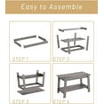 thumbnail image 3 of Garvee 31.5 Inch Coffee Table with 2-Tier Storage – Modern Industrial Farmhouse Coffee Table for Living Room, Compact Durable MDF & Particle Board, Easy Assembly, Black Center Table, 3 of 7