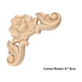 thumbnail image 3 of Toystoory Calcomanía de tallada con flores, apliques de estilo europeo, marco decorativo, figuras, puerta, ventana, muebles, hogar, sala de Decoración del hogar, 3 of 6