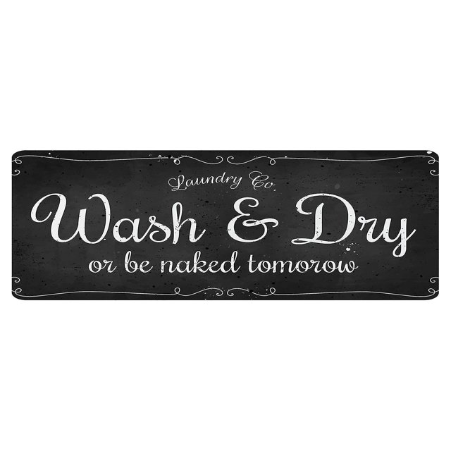 Laundry Room Rug Runner Non-slip Backing Super Soft Water Absorption Ultra-thick Laundry Mat Room Decor
