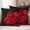 Red, variant on Purple Rose Outdoor Waterproof Pillow Covers, Abstract Spring Flowers Vintage Black Decorative Square Throw Pillowcase Sofa Cushion Sham for Patio/Couch/Chair, 20"x20" 2 Pack