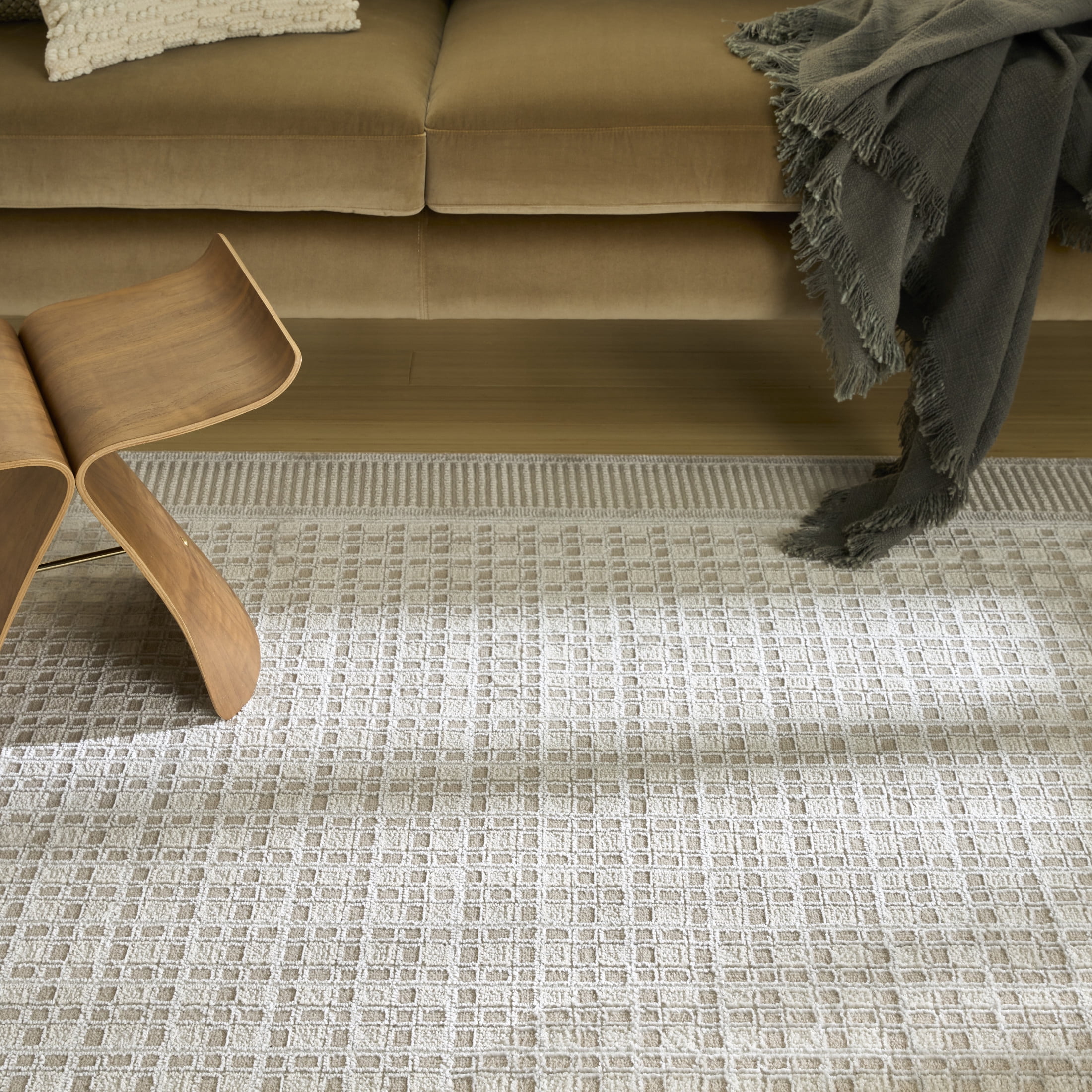Nourison Nordic 9' x 12' Beige Modern Indoor Rug