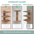 thumbnail image 4 of Repisas flotantes de pared estantes flotantes minimalistas de madera para reproductor DVD ajá cable enrutador consola juegos 3 niveles decoración coci, 4 of 7
