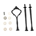 thumbnail image 3 of Soporte para bandeja de pasteles con asa, accesorios, varilla para bandeja de postres, kit de herrajes resistentes, 3 niveles Negro, 3 of 9