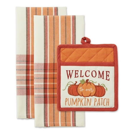 

Pumpkin Patch Potholder Gift (Set of 3)