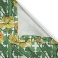 thumbnail image 4 of Ambesonne Summer Orange Window Valance, Narcissus Flowers, 54" X 18", Reseda Green Pale Orange, 4 of 5