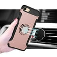 thumbnail image 6 of For iPhone SE 2022 iPhone 8 iPhone 7 Case SOATUTO Hybrid Protective Case Drop-Protection Ring Holder Hard PC Shell & Soft Silicone Inner Case Stand for iPhone SE 2022 2020 iPhone 8 7 4.7" - Rose Gold, 6 of 6