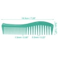 thumbnail image 2 of Unique Bargains 2 Pcs Anti Static Hair Comb Wide Tooth for Thick Curly Hair Hair Care Detangling Comb Green, 2 of 7