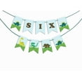 thumbnail image 1 of Inkdotpot Ready To HangI Am SixBirthdayBaby BoyBuntingPennant Banner DinausourBirthday Party DecorationsFlag Banner, 1 of 4