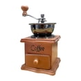 thumbnail image 1 of Molino De Café De Manivela, Acero Inoxidable Y Manual De Troncos Manja De Café Manja Gruesa Tazón Granero Para El Hogar, 1 of 8