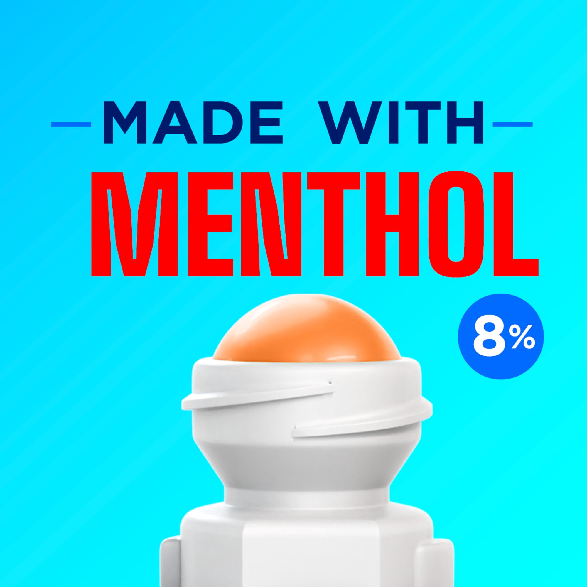 (2 pack) Icy Hot Original Pain Relief Revive & Recovery No-Mess Roll-On Applicator, Fast-Acting Pain Relief With 8% Menthol for Backaches, Joints, Muscle Strains and Arthritis, Citrus, 2 oz