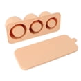thumbnail image 1 of Tumbler Ice Mold Easy Fill Silicone 3 Cavity Hollow Cylinder Ice Ring for Whiskey Cold Drink Succinite, 1 of 4