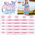 thumbnail image 2 of Benylion Little Girls Dress Mermaid Short Sleeve Toddler Summer Sundress for 9-10 years, 2 of 6