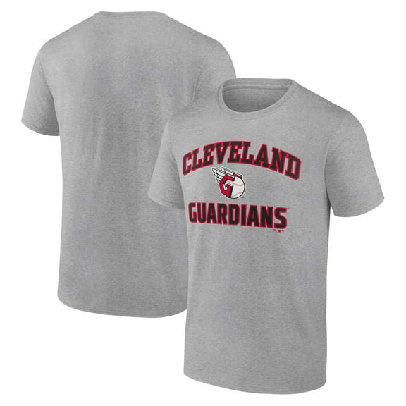 Men's Heather Gray Cleveland Guardians Heart and Soul T-Shirt