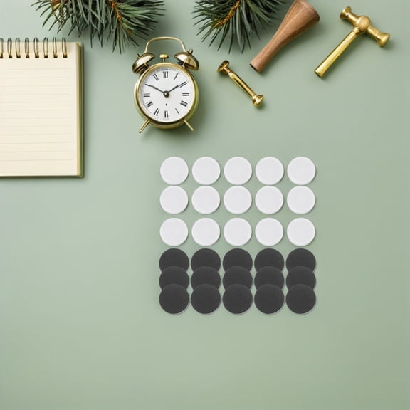 SEWOART 30Pcs Chess Pieces for Board Game Round Chess Accessories Easy to Carry Assorted Colors