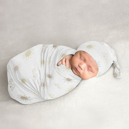 UPC: 0846480088394 | Desert Sun Baby Cocoon and Beanie Hat Sleep Sack Set by Sweet Jojo Designs