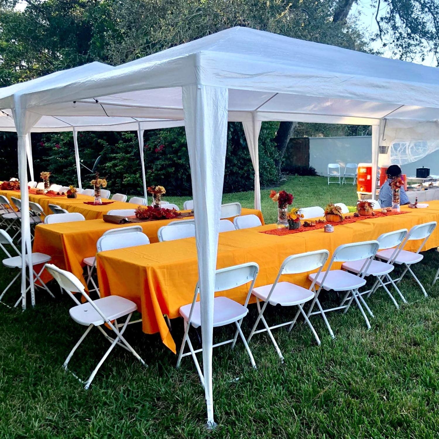 Outdoor 10'x30' Party Wedding Tent, Heavy Duty Canopy Gazebo, Maximum 50 People Outdoor 10'x30' Party Wedding Tent, Heavy Duty Canopy Gazebo, Maximum 50 People
