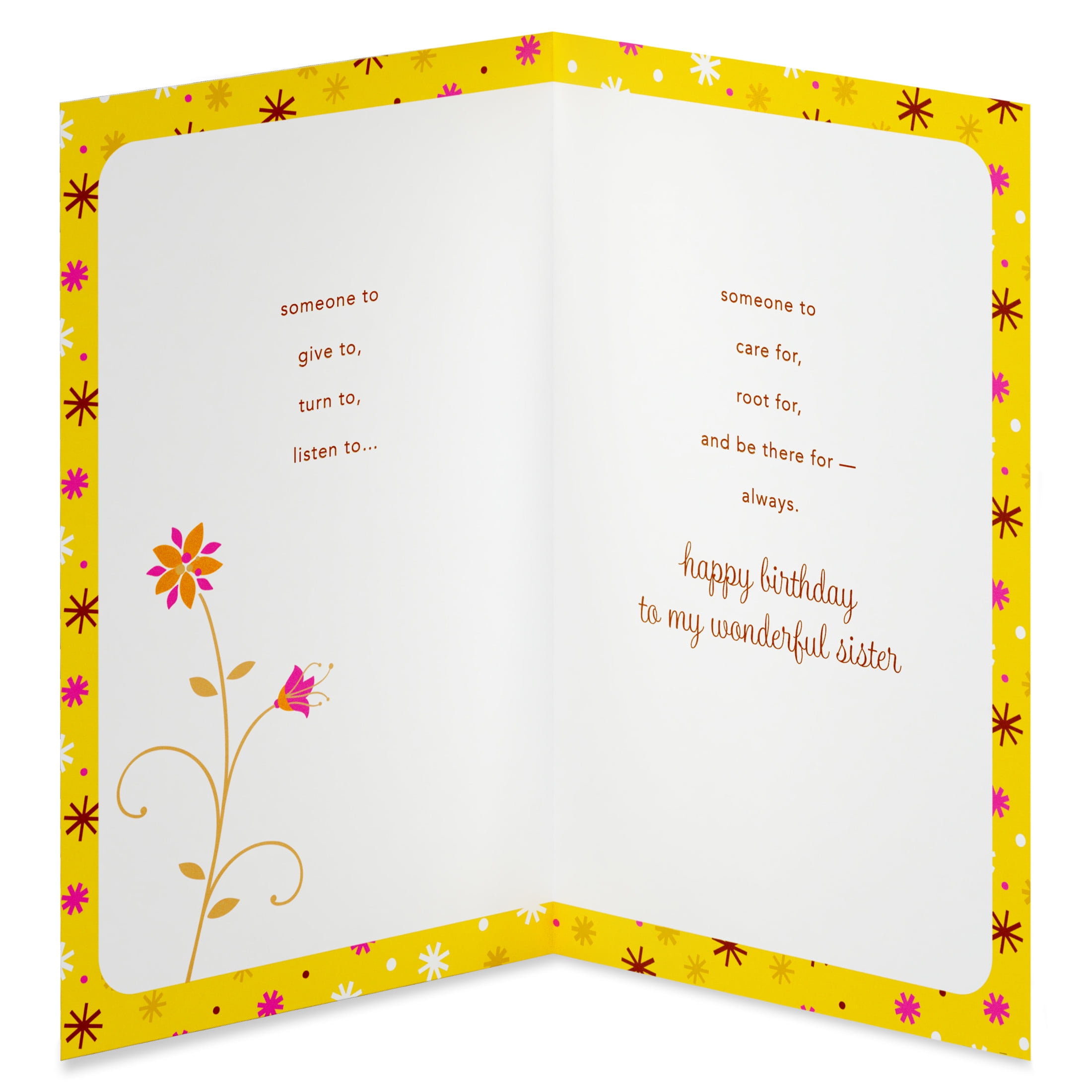 American Greetings Birthday Card for Sister (Someone to Care For)