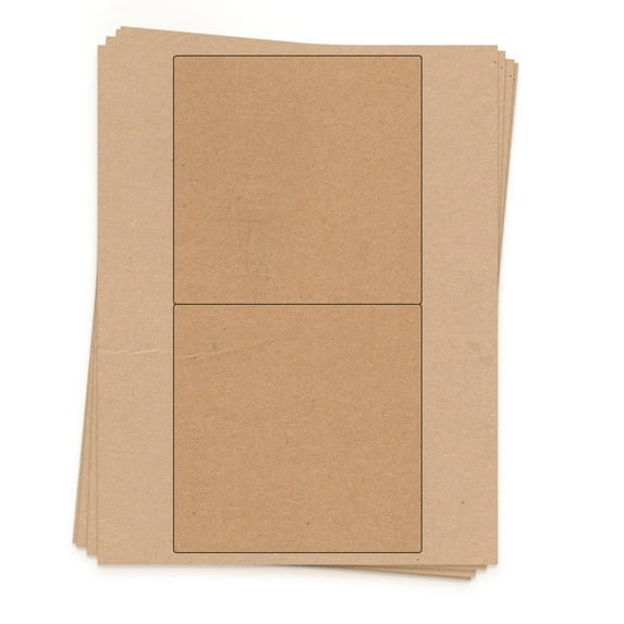 20 Dashleigh Sheet Labels for Chocolate Bars, 5.3 x 5.25 in, Kraft