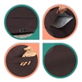 thumbnail image 6 of Swing Cover 12 Oz Waterproof - 100% UV & Weather Resistant Porch Swing Cover with Air Pockets and Drawstring for Snug Fit (60 D x 88 W x 72 H, Coffee), 6 of 6
