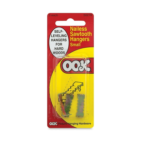 (2 pack) OOK NAIL-LESS  Small  SAWTOOTH 20lb Hanger Value Pack  set of 3