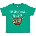 thumbnail image 3 of Inktastic My Great Aunt Loves Me Cute Sloth and Baby Boys or Girls Toddler T-Shirt, 3 of 5
