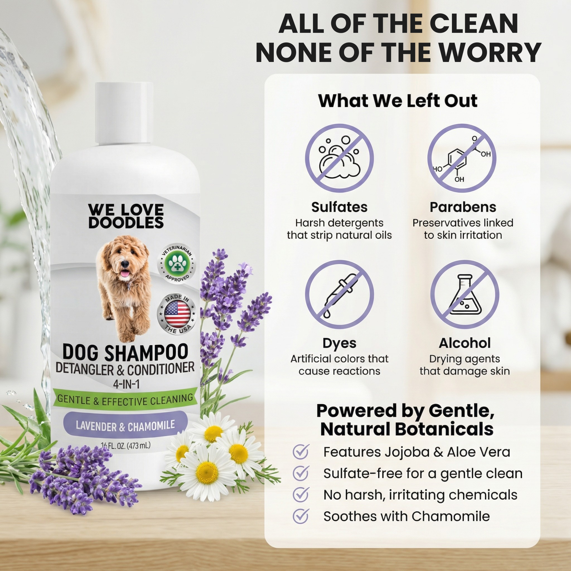 We Love Doodles 4-in-1 Organic Dog Shampoo photo 5