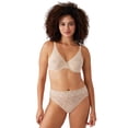 thumbnail image 3 of Wacoal Womens^Sand Halo Lace Unlined Convertible Underwire Bra, Natural Nude, 30DD, 3 of 4