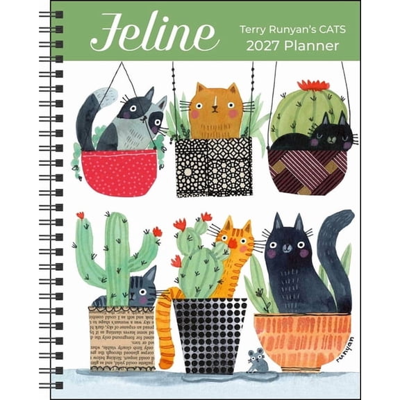 Feline 2027 Monthly/Weekly Planner Calendar, (Paperback)