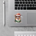 thumbnail image 2 of Hello Winter Shetland Sheepdog Frosty Morning Walk Welcome Snowy Christmas Cutout Transfer Sticker Sheltie Dog Lover Gifts Transparent Decal Art Decor - 02018, 2 of 5