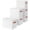 White, variant on Storage Bins with Lids - Fabric Storage Baskets for Shelves, 6 Pack Foldable Decorative Boxes with Handles, Stackable Organizer Bins for Home, Nursery, Dorm, White