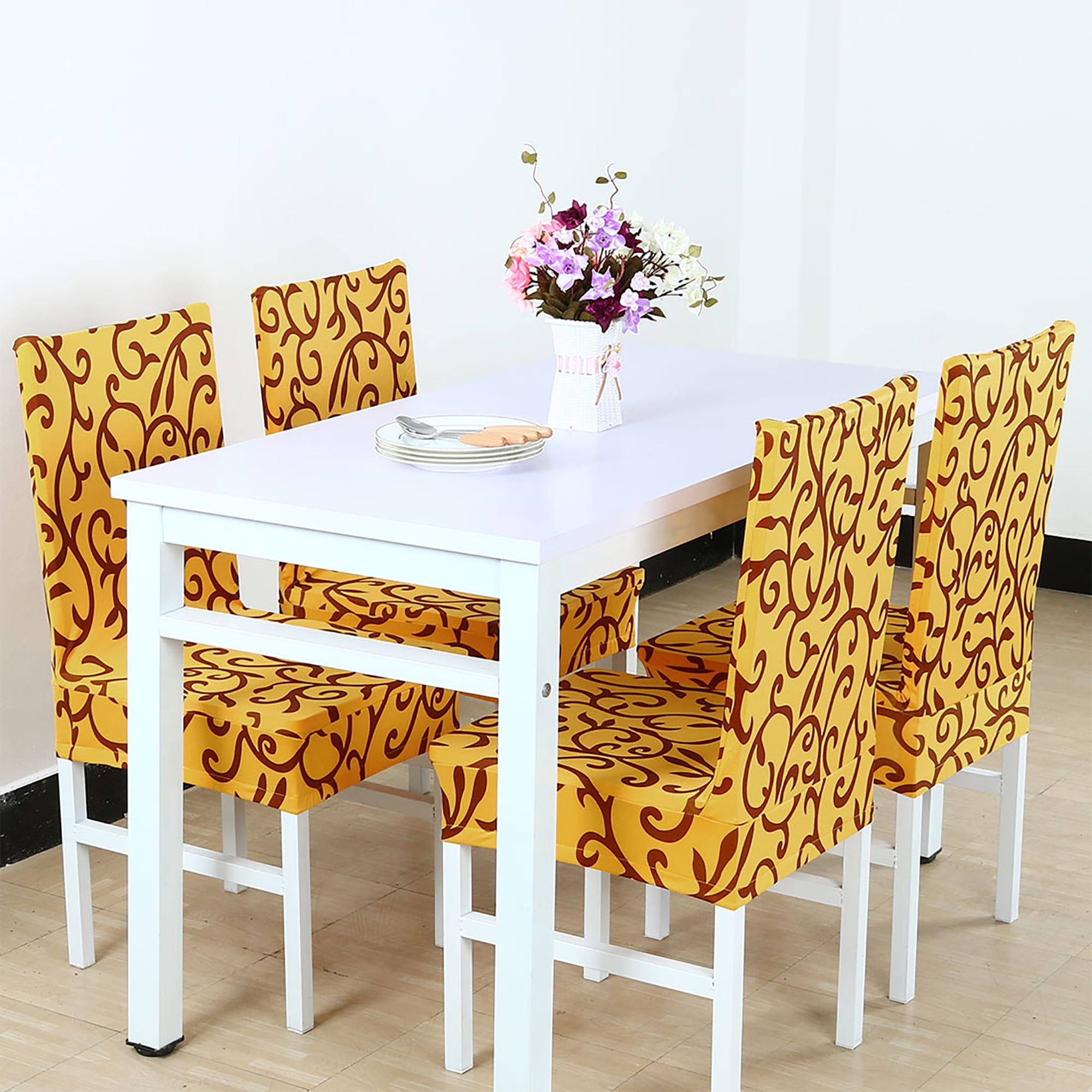 Piccocasa Stretch Dining Room Chair Cover for Shorty Parson Chair