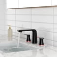 thumbnail image 4 of Eclife 8" Widespread 2-Handle 3 Hole Bathroom Faucet Full Brass, 4" Height, Rose Black Decor, 4 of 9