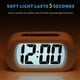 thumbnail image 3 of Digital Alarm Clock with Snooze and Nightlight(White), 3 of 5